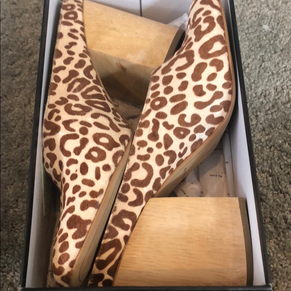 Dolce Vita Calf Hair Mules- worn once